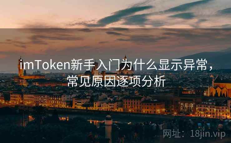 imToken新手入门为什么显示异常，常见原因逐项分析